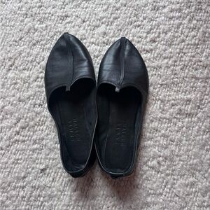Jamie Haller Jutti Slipper Black Leather Shoes